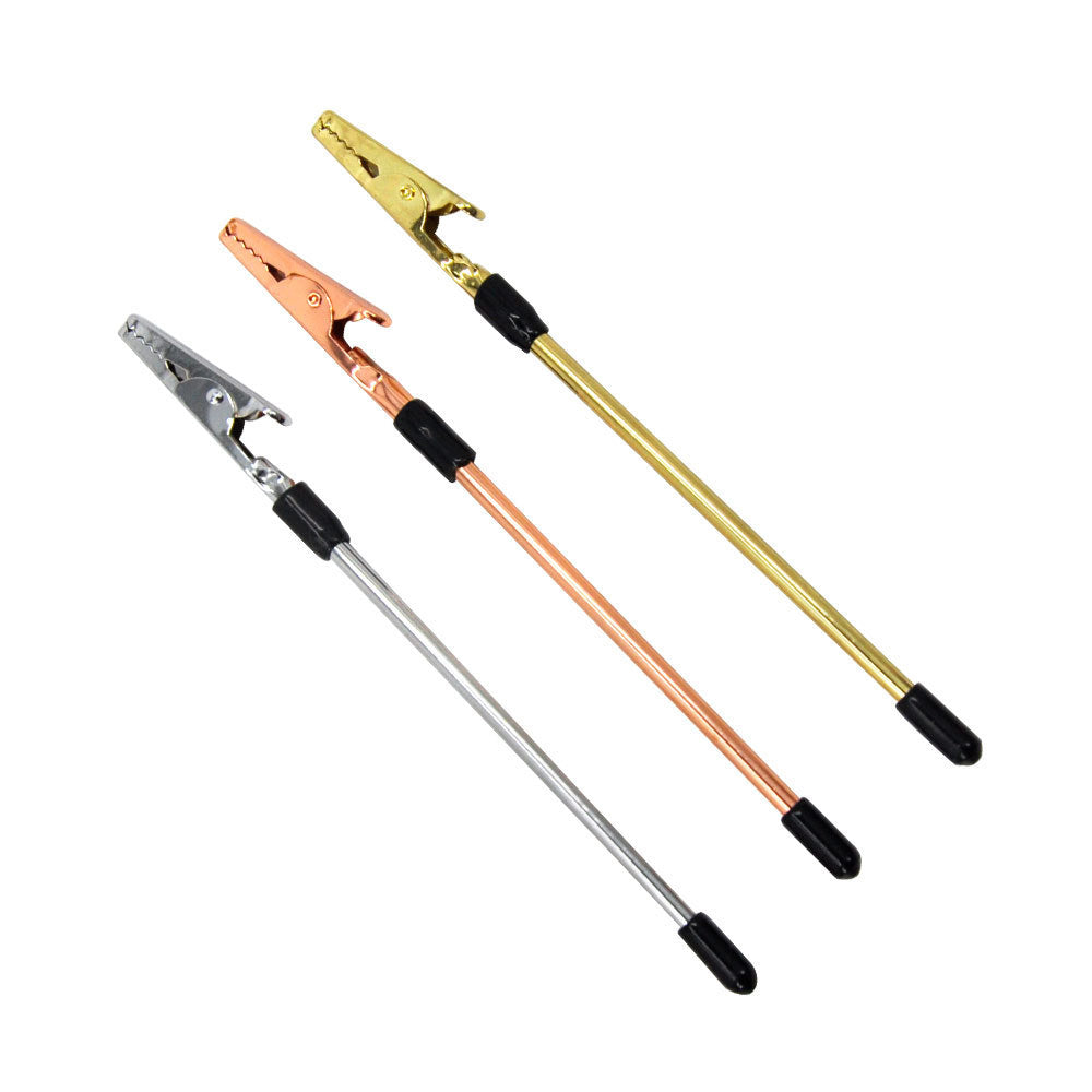 Golden Hookah Clip Pipe Cigarette Holder Accessories Portable Washable Convenient Clamp