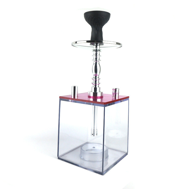 New Acrylic Shisha Pipe Set Hookah with LED Light