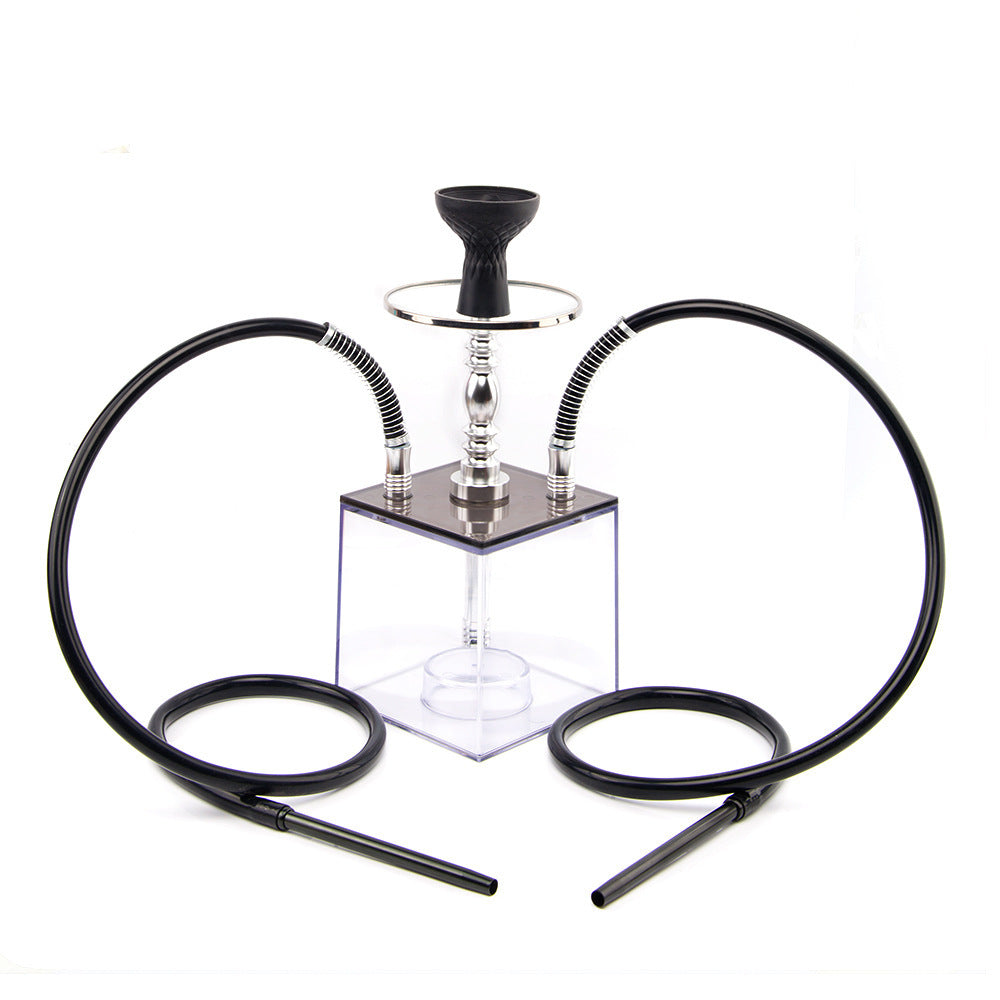 Arab Cube Acrylic Hookah Set Plastic