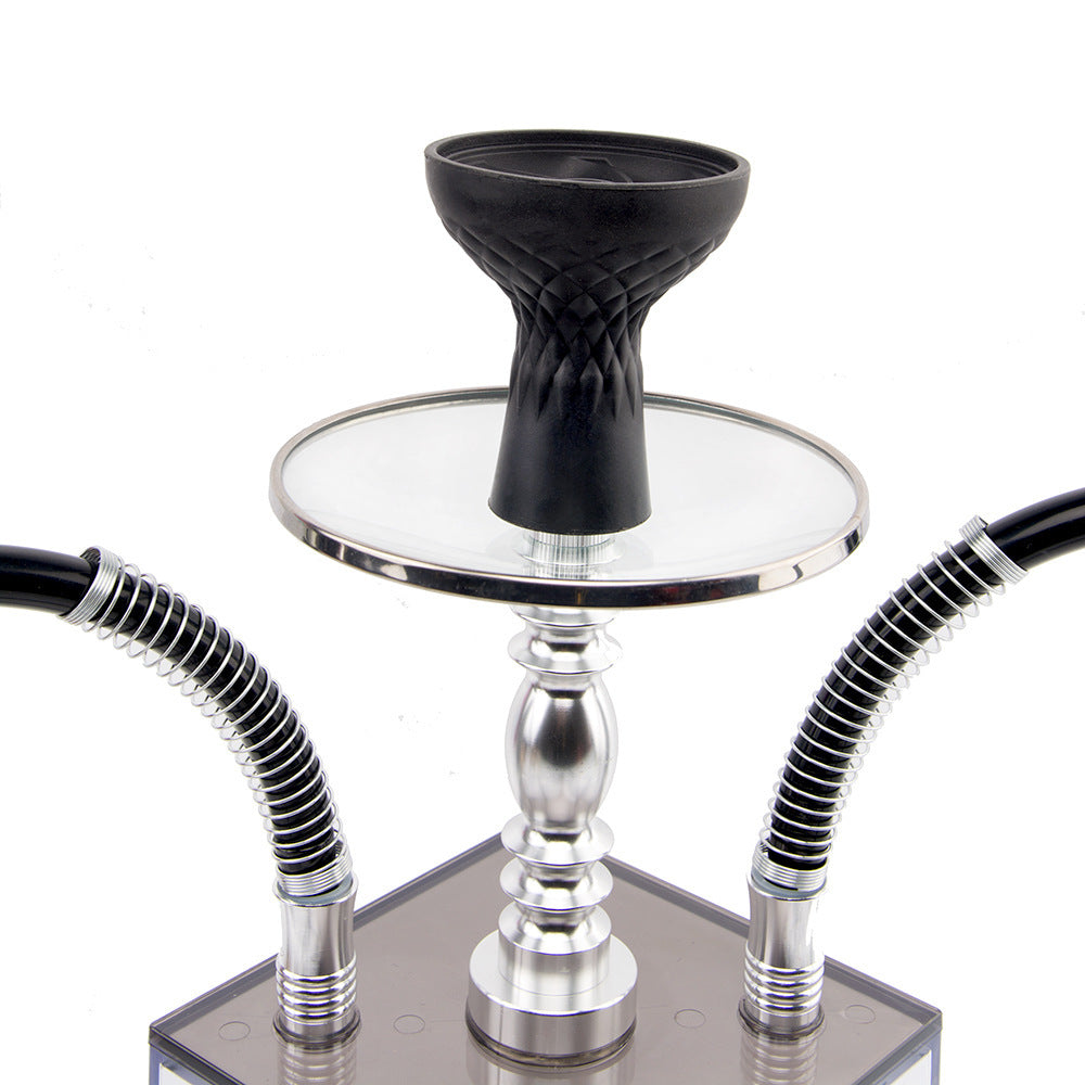 Arab Cube Acrylic Hookah Set Plastic