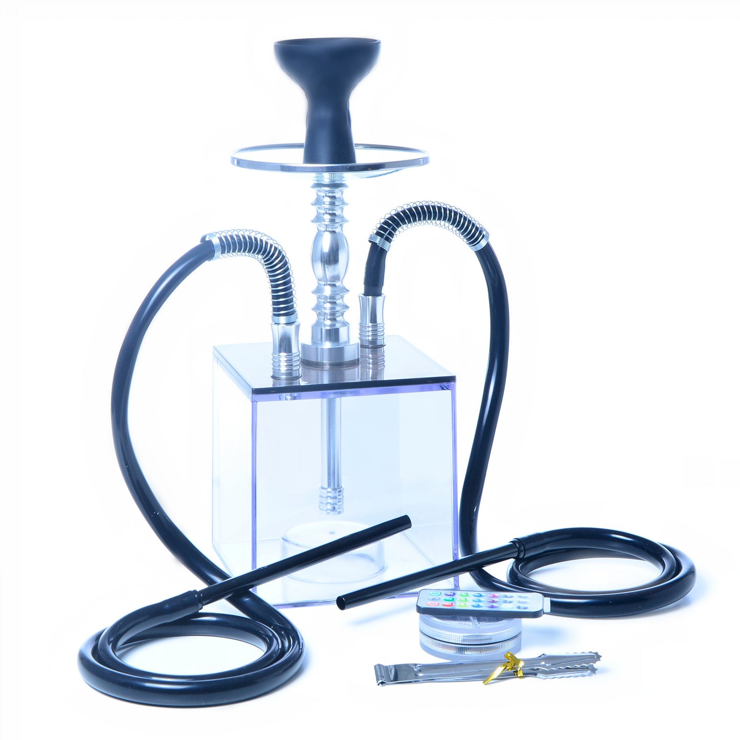 Home Simple Acrylic Transparent Double Hookah