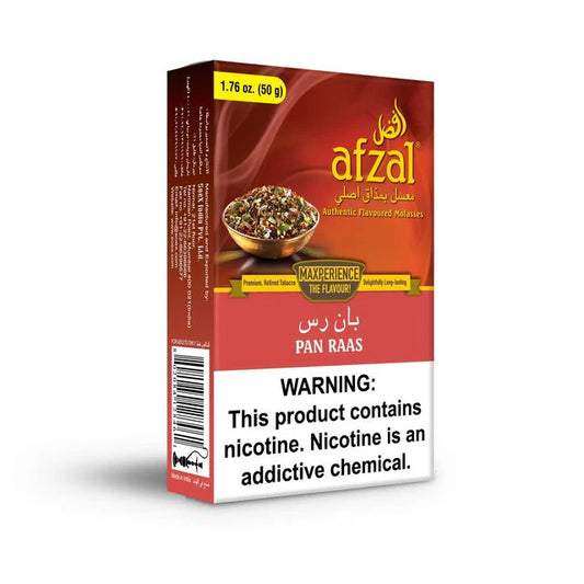 Afzal Pan Raas Hookah Flavors